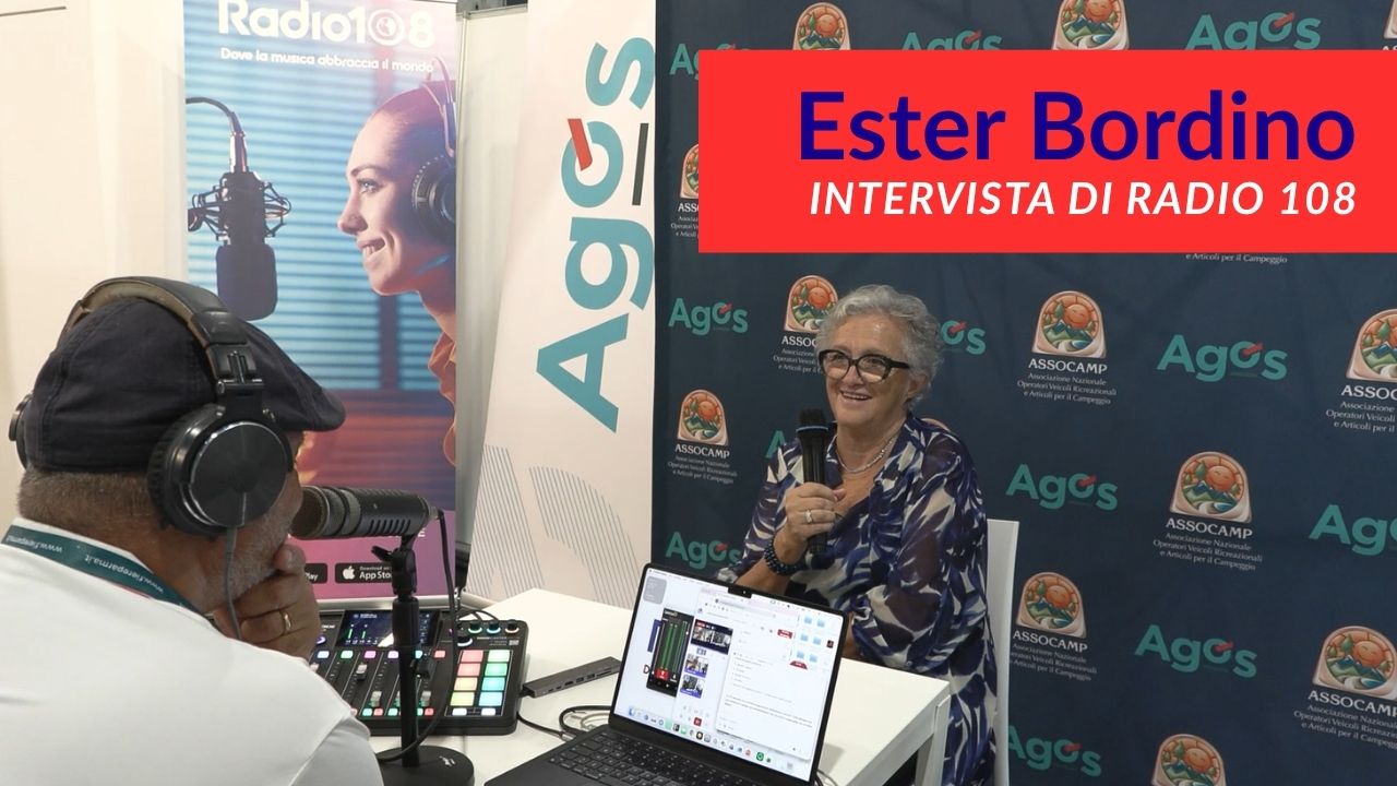 Ester Bordino intervistata da Radio 108 al Salone del Camper di Parma 2026